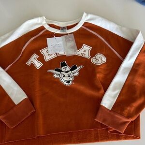 Texas Longhorns Cropped Sweatshirt
